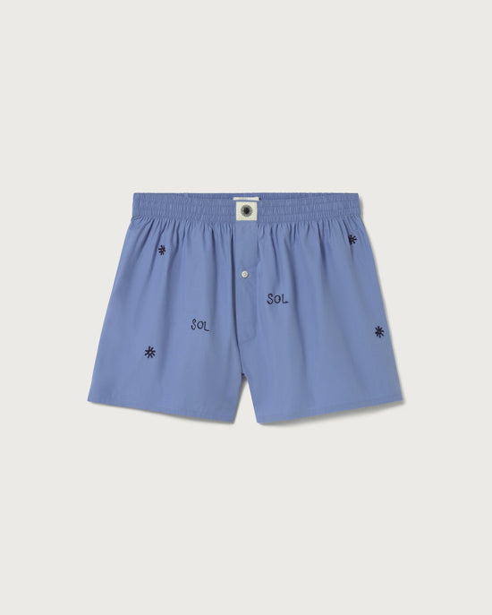 Boxer azul solsol sostenible - silueta