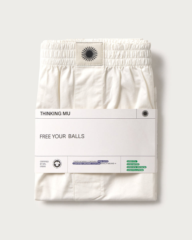 Boxer blanco cutre heart sostenible-pack