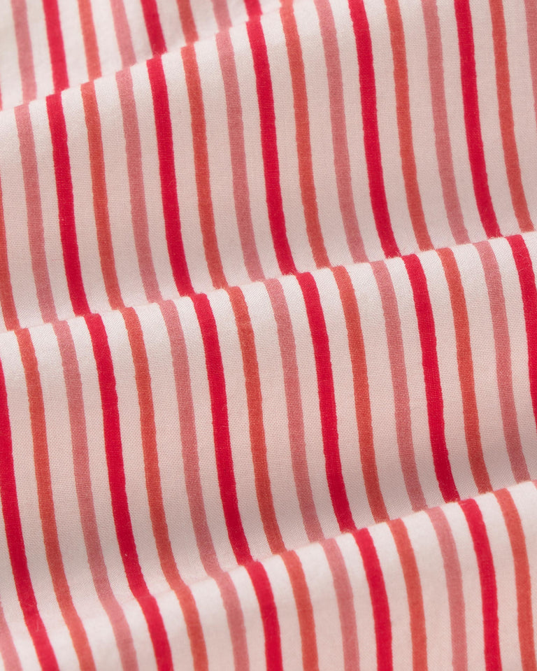 Boxer popelin rayas rosa y roja sostenible silueta - 2