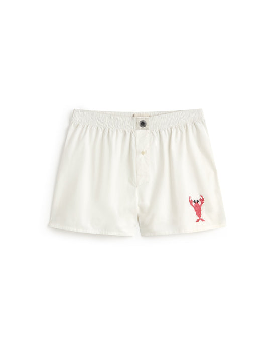 Boxer popelin bordado lobster sostenible silueta - 1