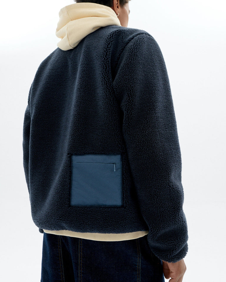 Chaqueta borreguito azul Marcus sostenible - 3