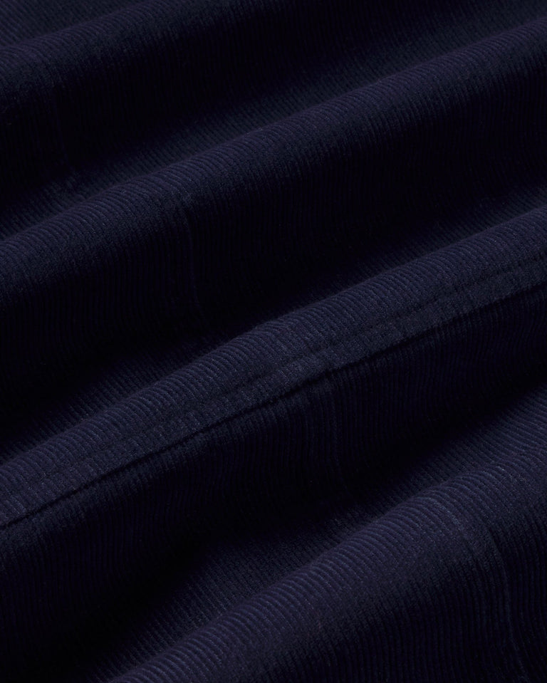 Chaqueta micro pana azul Soeb sostenible silueta - 2