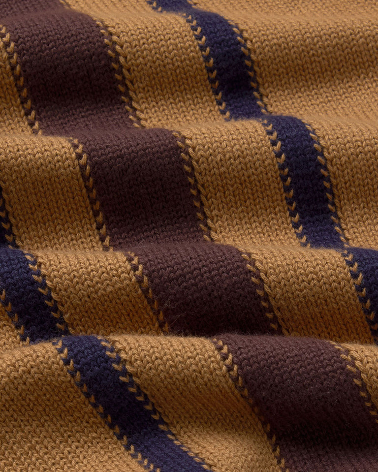 Cardigan punto marrón Creed sostenible silueta - 2