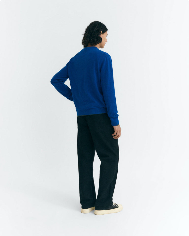 Jersey lana azul Lucien sostenible - 4