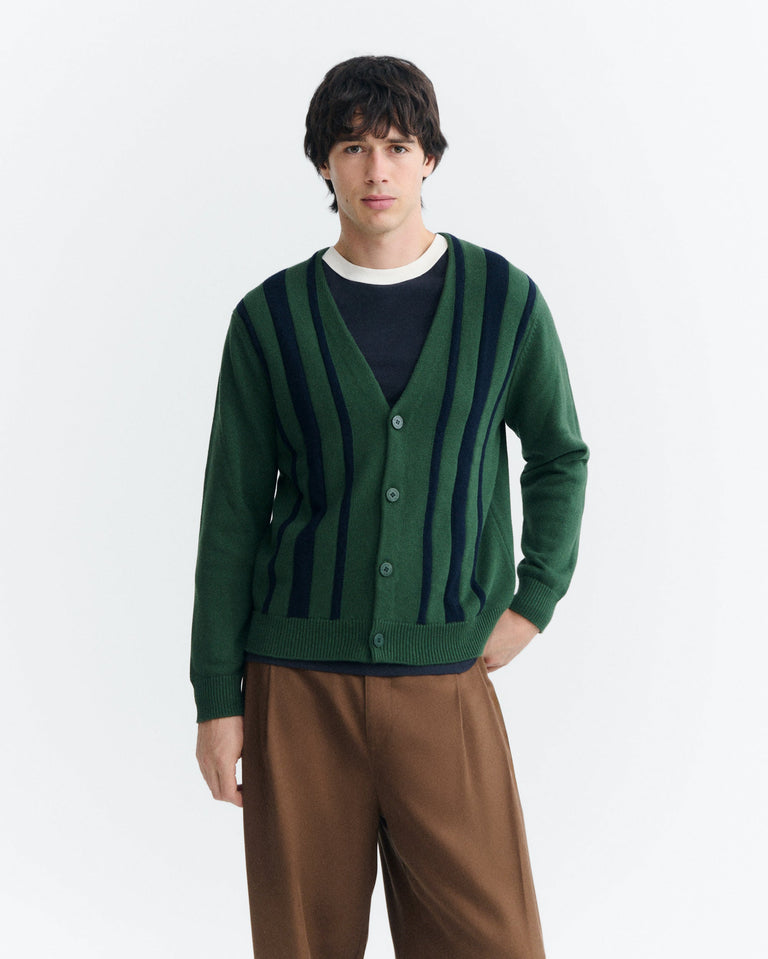 Cardigan rayas algodón Creed sostenible - 2