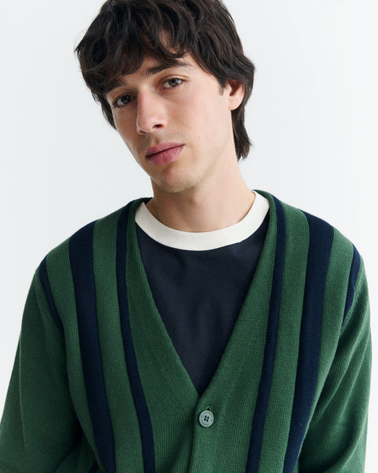 Cardigan rayas algodón Creed sostenible - 3
