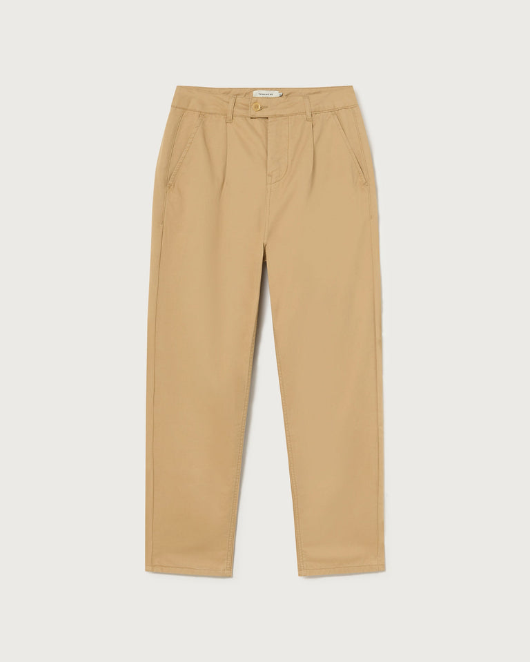 Pantalón camel Wotan sostenible  - silueta 1