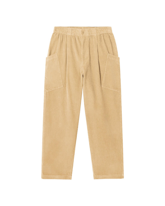 Pantalón beige pana Max sostenible - silueta 3