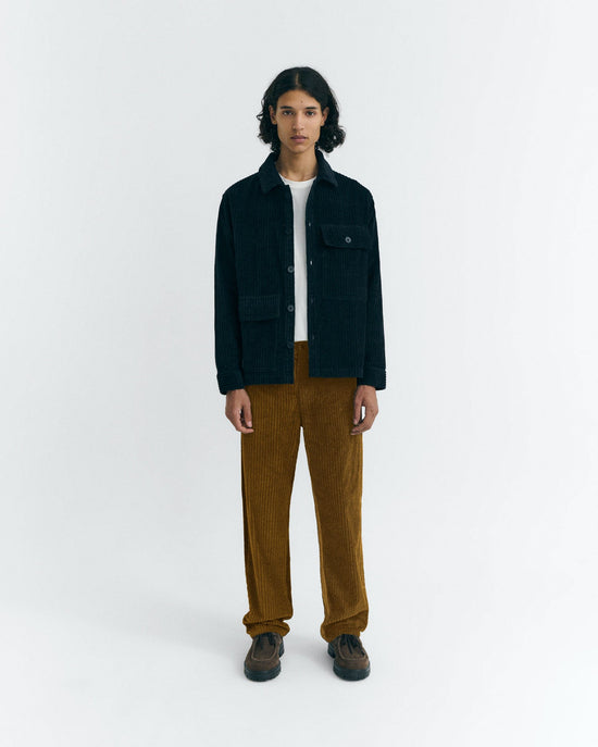 Pantalón recto pana amarillo David sostenible - 2