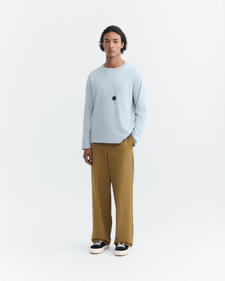 Pantalón loose marrón Marc sostenible - 3