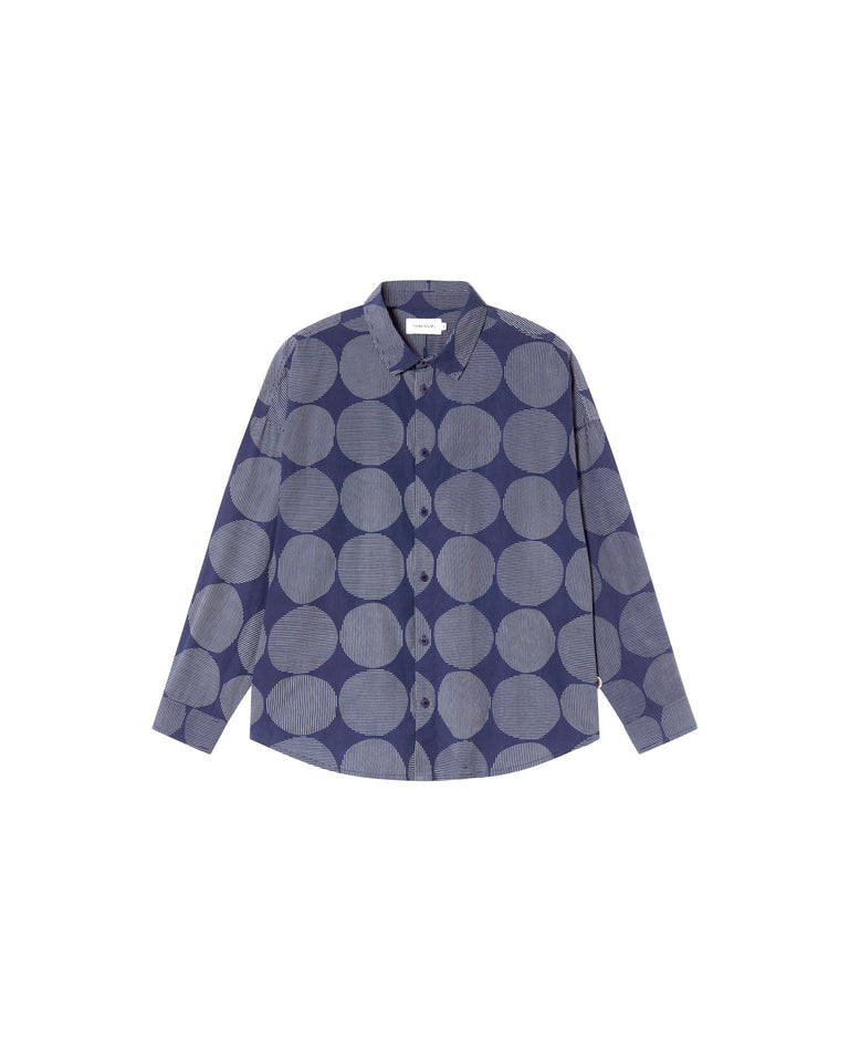 Camisa azul japan Haru sostenible-silueta-1