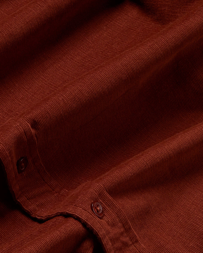 Camisa marrón micropana Ant sostenible - silueta 2