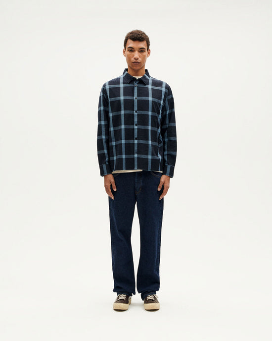 Navy checkered shirt Jimbo