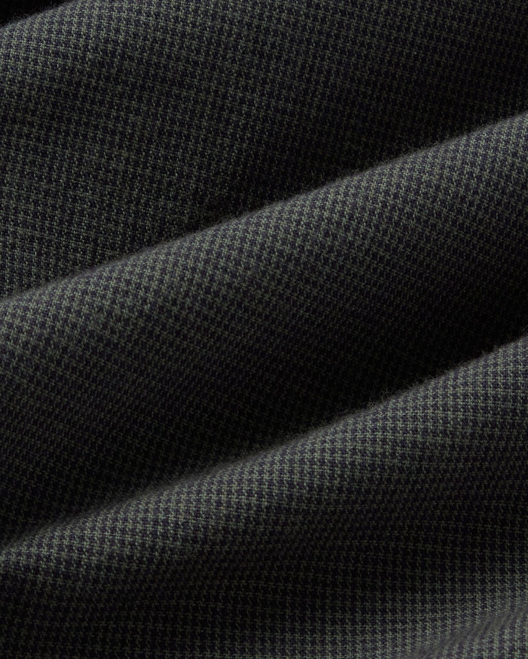 Camisa verde oscuro microchecks Ant sostenible silueta - 2