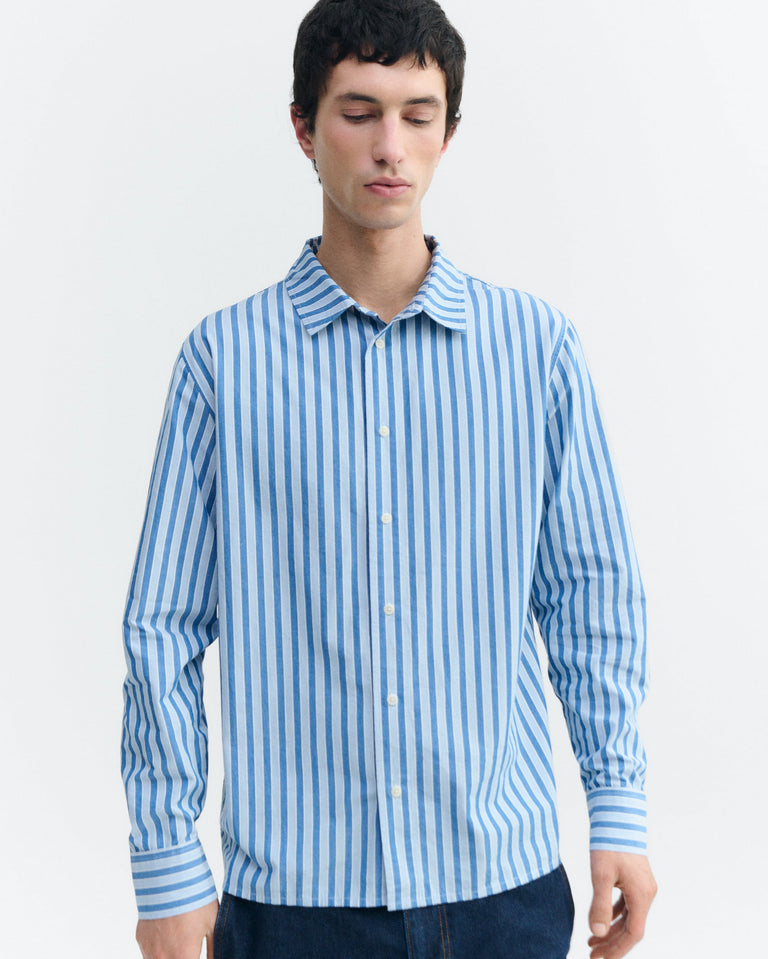 Camisa rayas azul Jimbo sostenible - 3