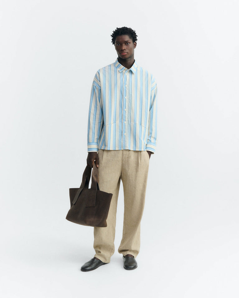 Camisa popelin rayas Jim sostenible - 1