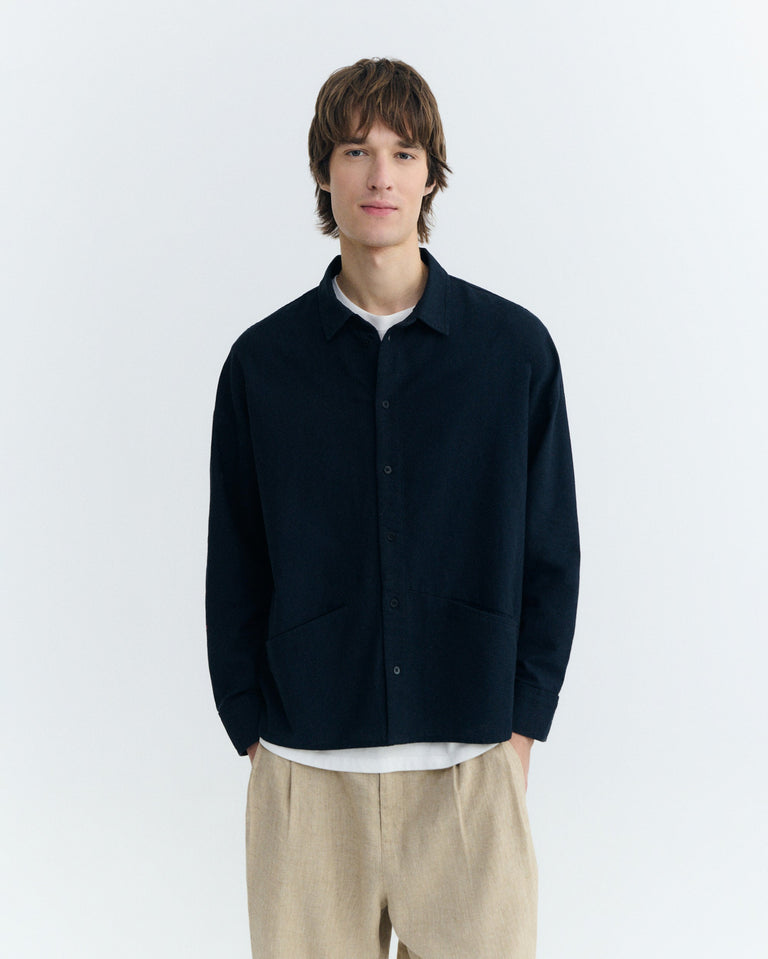 Camisa navy Jim sostenible - 2