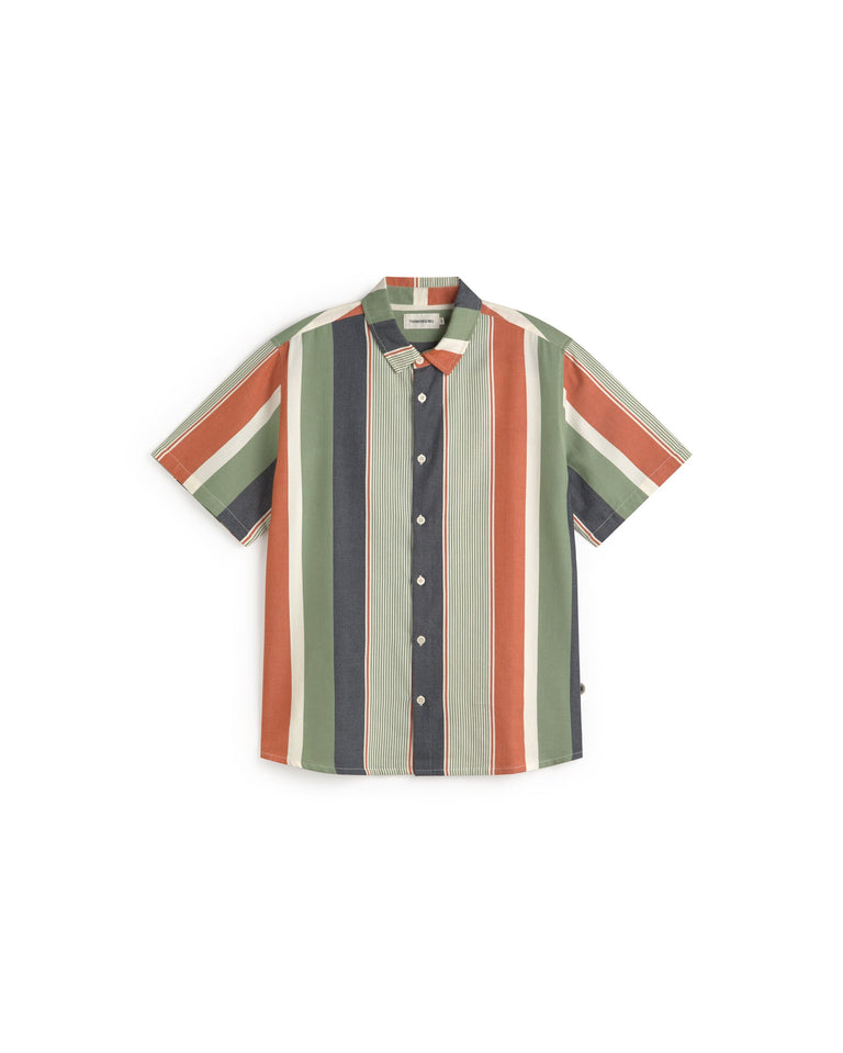 Camisa rayas multicolor Tom sostenible silueta - 1