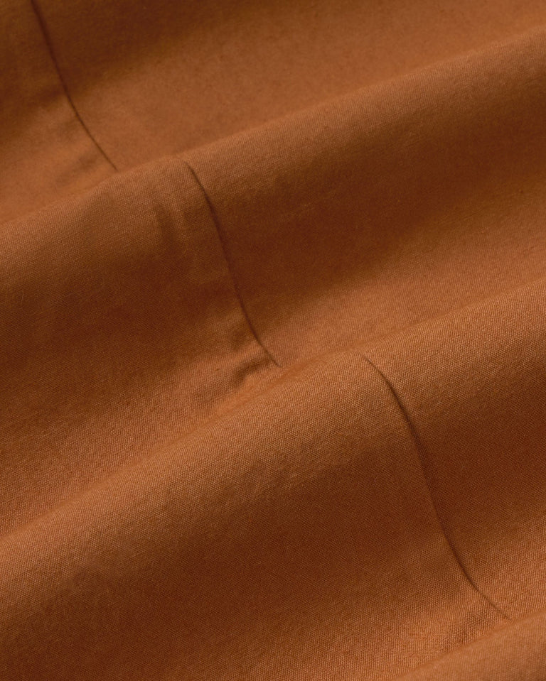 Chaqueta tinte natural marrón Daniel sostenible silueta - 2