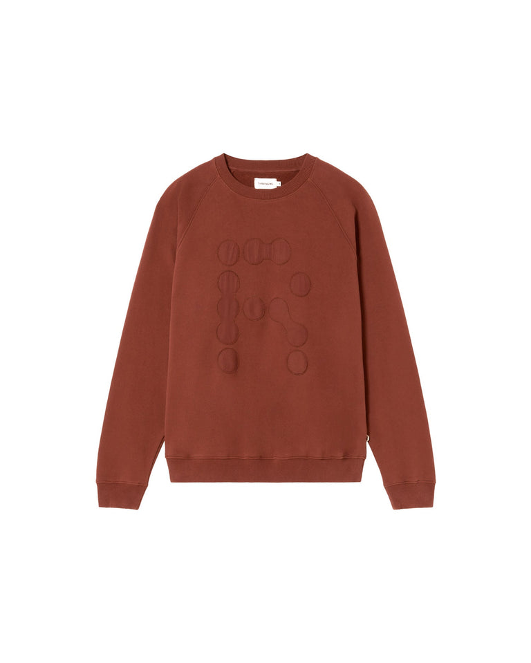 Sudadera marrón Regen Pepe sostenible - silueta 2