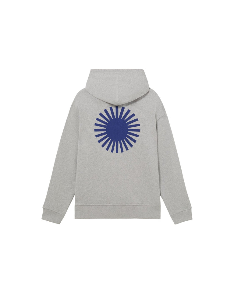 Sudadera capucha gris sol contrast Simon sostenible - silueta 2