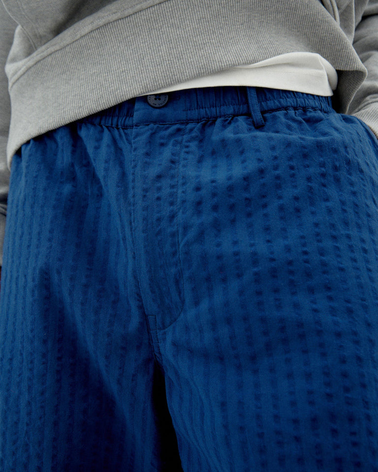 Bermuda azul seersucker Gasper sostenible-3