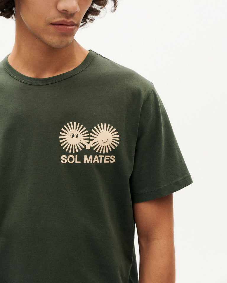 Camiseta verde Sol mates sostenible -3