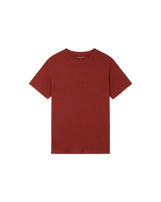 Camiseta roja hemp sostenible-silueta-1