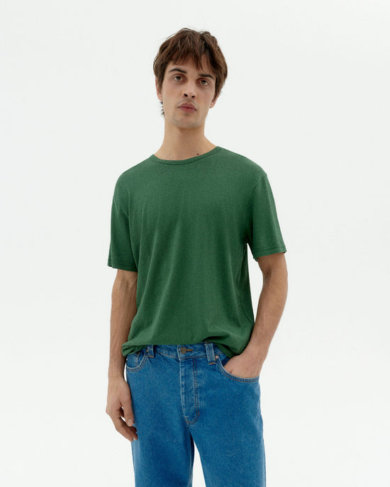 Camiseta verde hemp sostenible-1