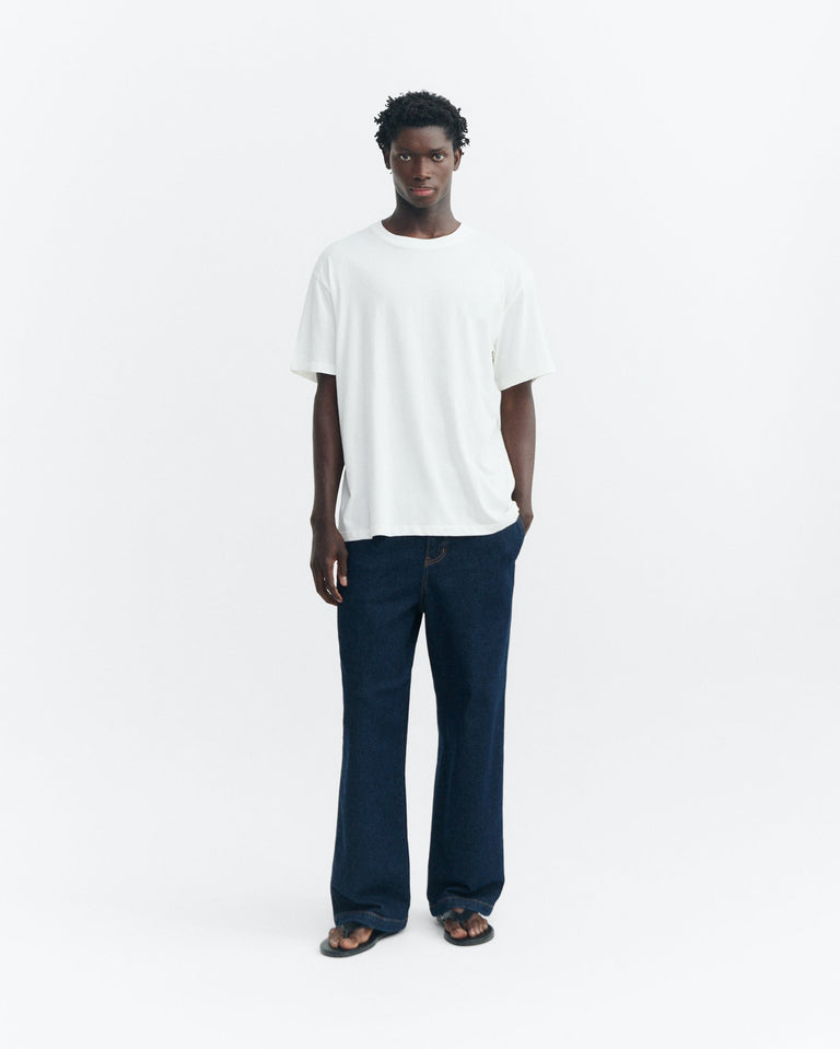 Camiseta básica blanca Aaron sostenible - 2
