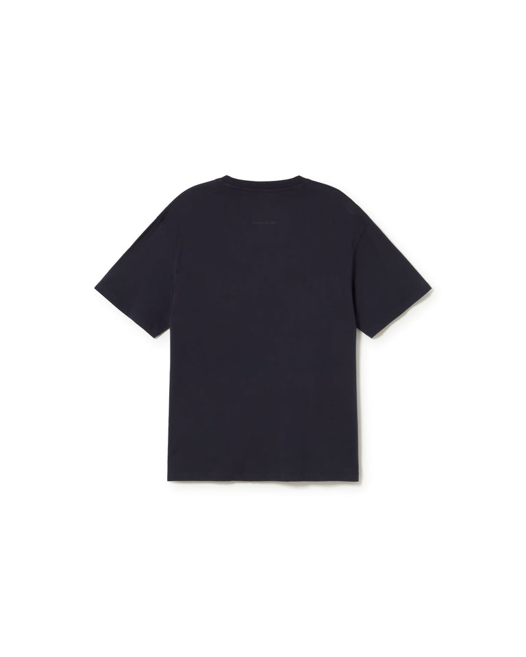 Camiseta navy Aaron sostenible - silueta 3