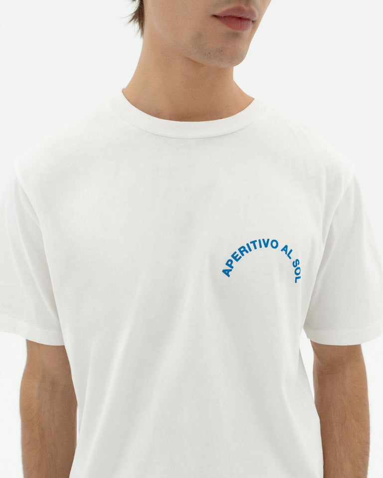 Camiseta blanca aperitivo Zach sostenible-3