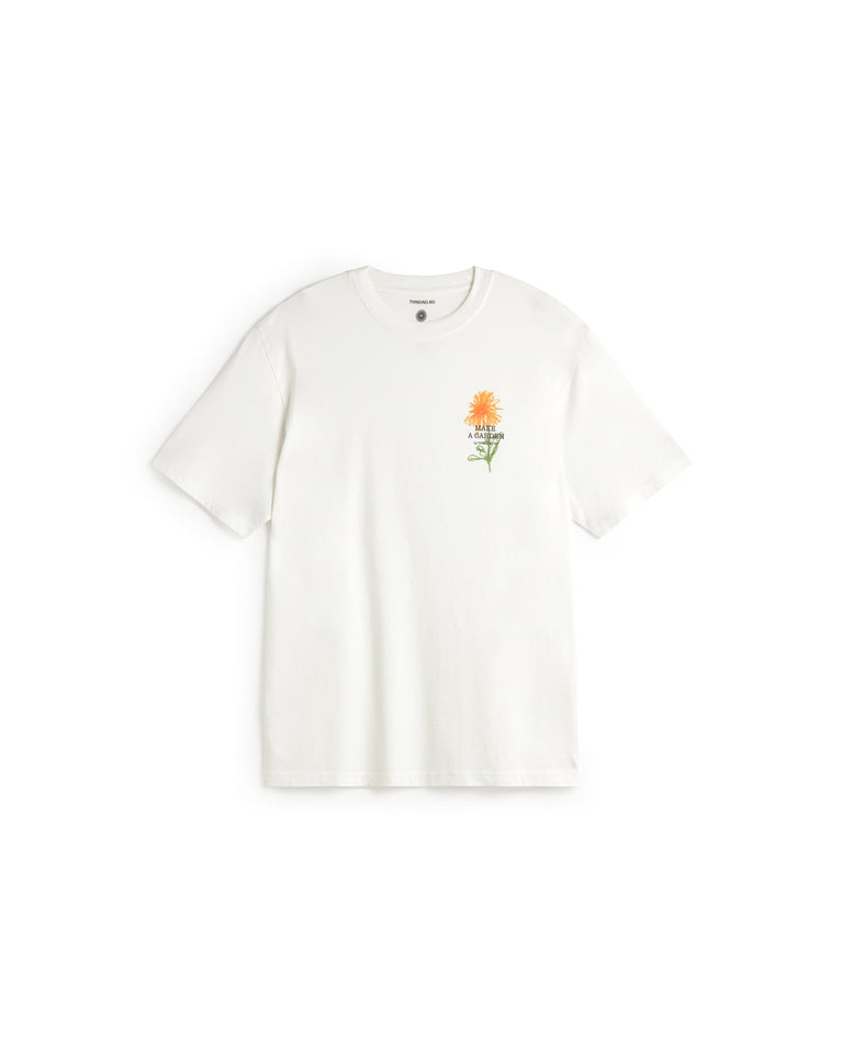 Camiseta flor crayon Aaron sostenible silueta - 1