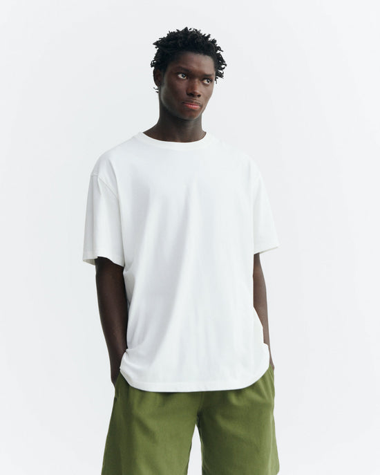 Camiseta blanca patched sol espalda Aaron sostenible - 2