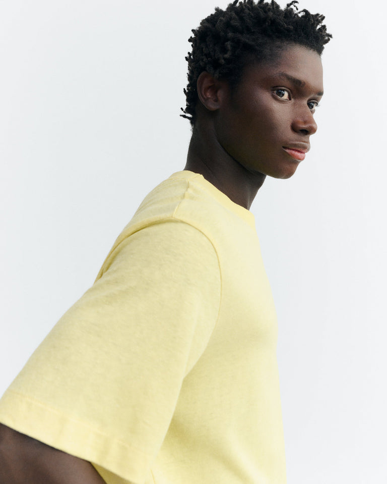Camiseta amarilla hemp Roy sostenible - 4