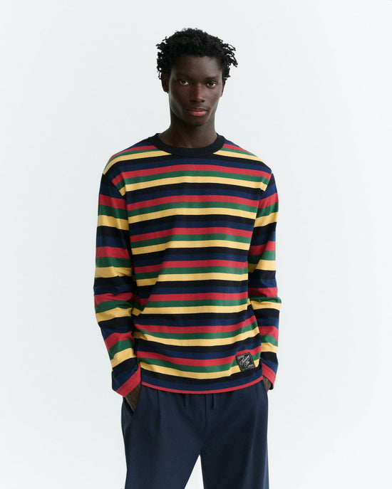 Camiseta manga larga rayas multicolor Emilio R sostenible - 2