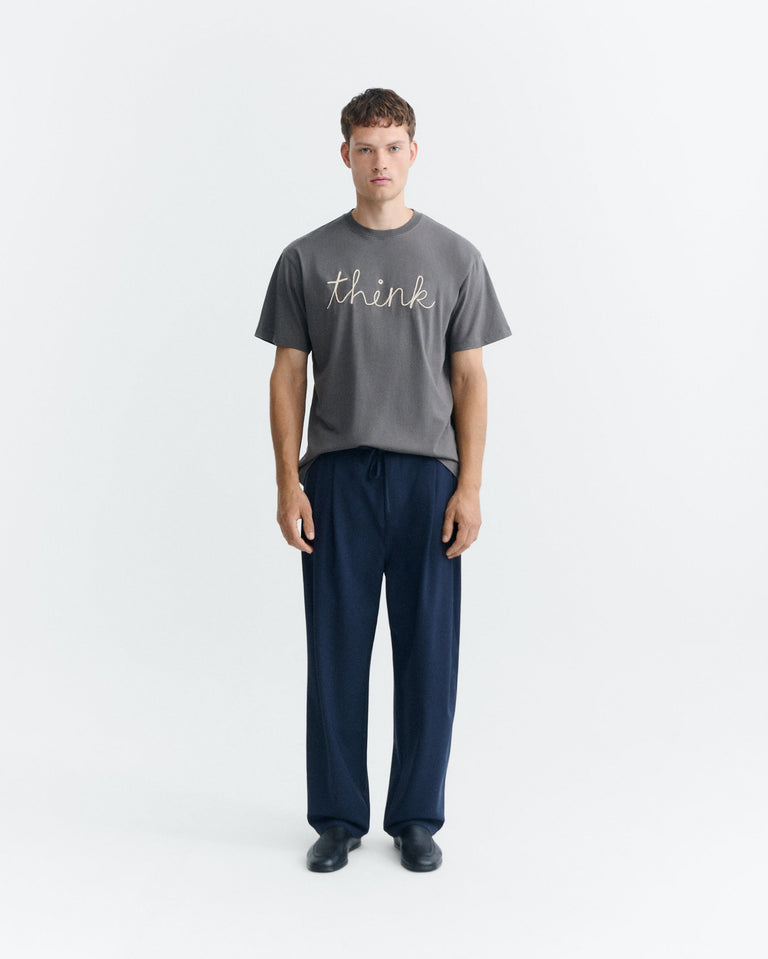 Camiseta gris think Aaron sostenible - 1