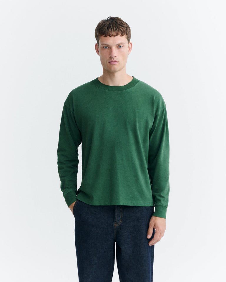 Camiseta oversize verde Doug sostenible - 2