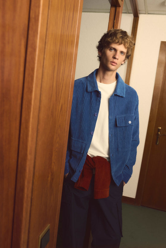 Blue corduroy jacket Gabin