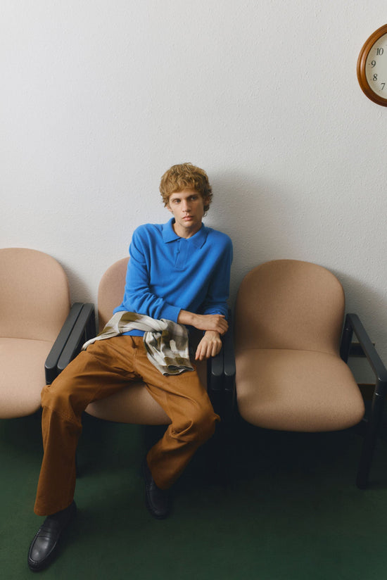 Jesse blue merino wool sweater
