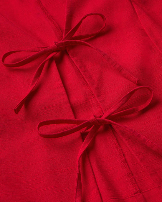 Top rojo Elise sostenible-silueta-2