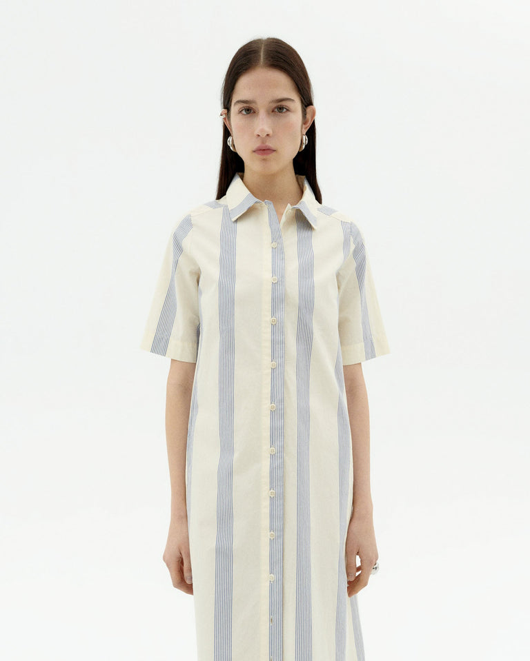 Vestido rayas azules Gianna sostenible-3