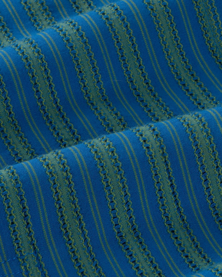 Vestido camisero corto rayas windsor Aurel sostenible silueta - 2