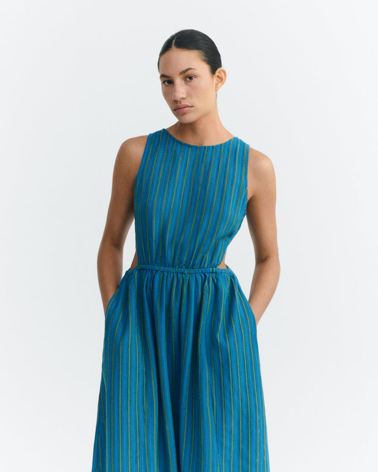 Vestido midi rayas windsor Kin sostenible - 3