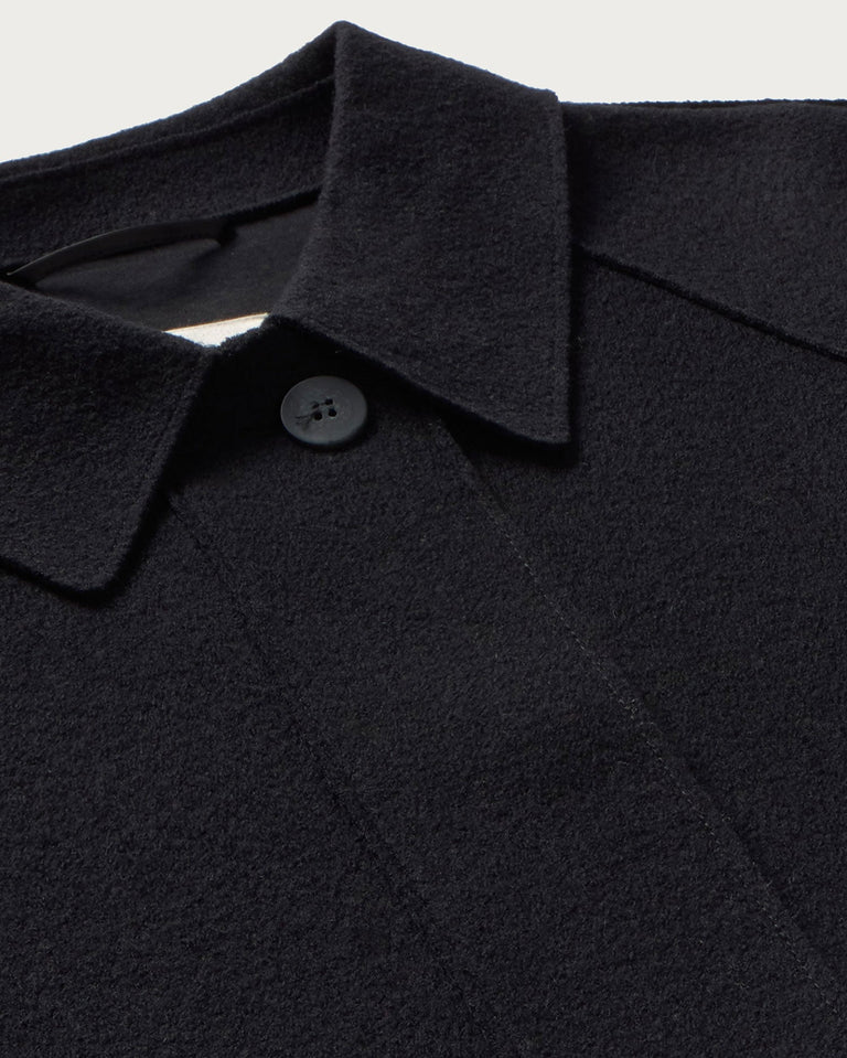 Chaqueta relaxed lana fina Daria sostenible silueta - 2