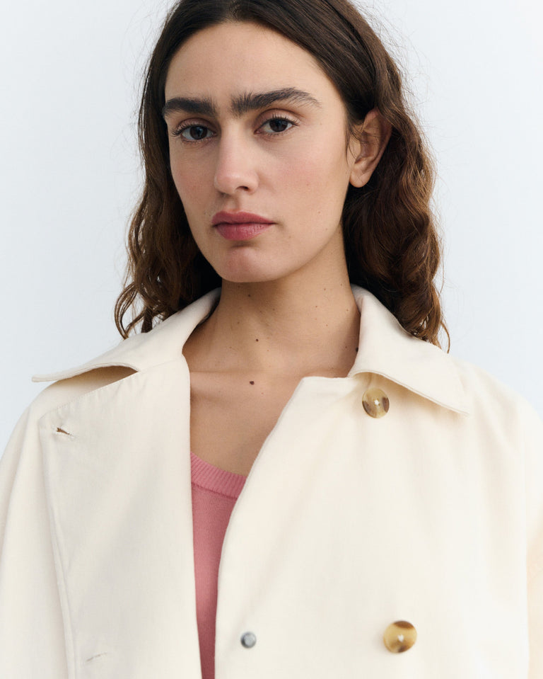 Chaqueta oversize cruda Norma sostenible - 4