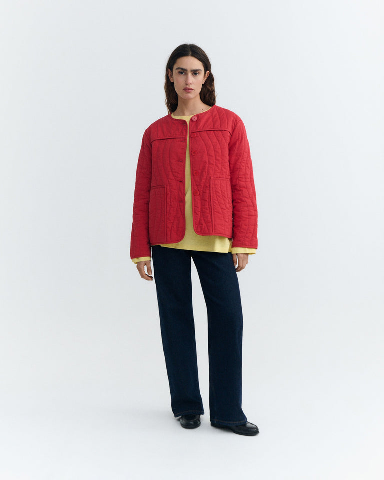 Chaqueta acolchada roja Ayo sostenible - 4