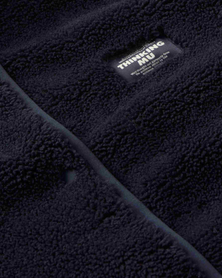 Chaqueta borreguito navy Kourtney sostenible silueta - 2