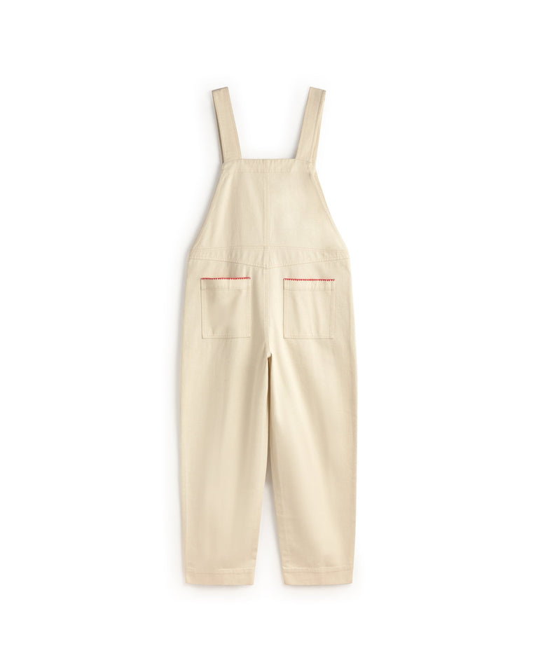 Mono peto crudo bordado a mano Luz sostenible silueta - 3