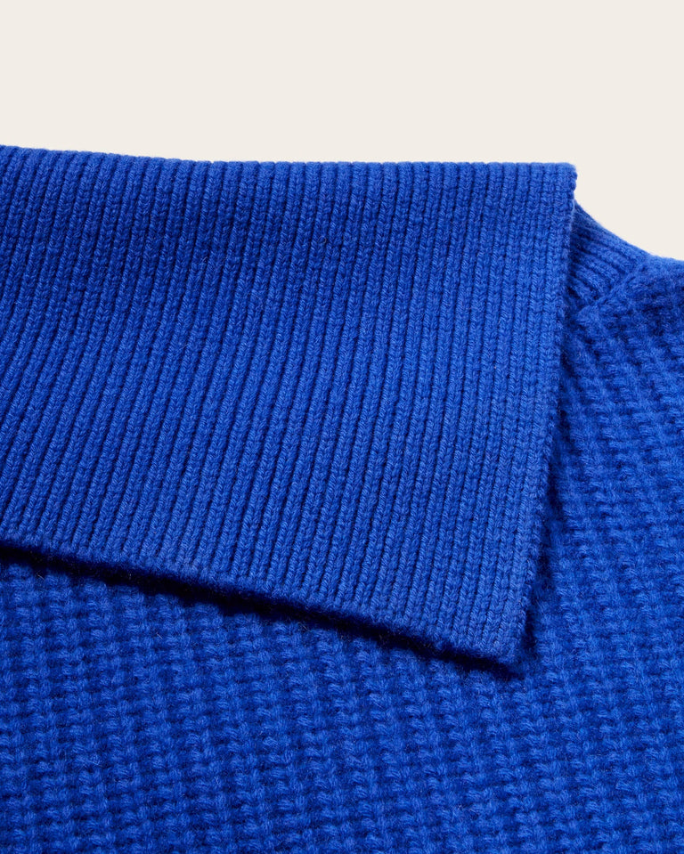 Jersey azul lana Sua sostenible - silueta 3